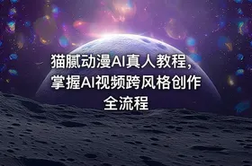 猫腻动漫AI真人教程，掌握AI视频跨风格创作全流程