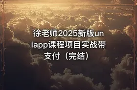 徐老师2025新版uniapp课程项目实战带支付（完结）
