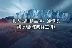北大名师精品课：操作系统原理(陈向群主讲) - getfromcode