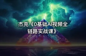 杰克《0基础AI视频全链路实战课》