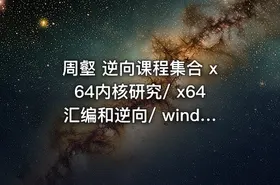 周壑 逆向课程集合 x64内核研究/ x64汇编和逆向/ windows内核实验/ VT技术入门/ kof97逆向
