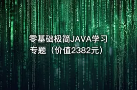 零基础极简JAVA学习专题（价值2382元） - getfromcode