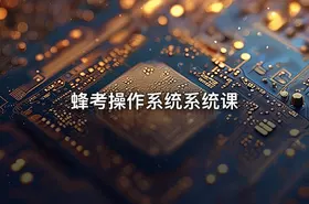 蜂考操作系统系统课