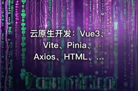 云原生开发：Vue3、Vite、Pinia、Axios、HTML、JS、CSS实战教程【VIP】