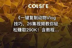 《一键复制动物Vlog技巧，26集视频教你轻松赚取290K！含教程+免费COZE一键生成工作流》 - getfromcode