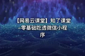 【网易云课堂】知了课堂 -零基础吃透微信小程序