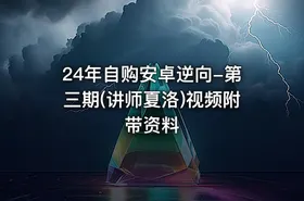 24年自购安卓逆向-第三期(讲师夏洛)视频附带资料