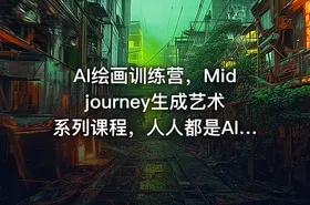 AI绘画训练营，Midjourney生成艺术系列课程，人人都是AI艺术家