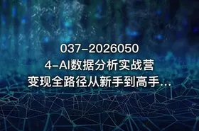 037-20260504-AI数据分析实战营变现全路径从新手到高手阶梯式賺钱不踩坑彻底打破收入的上限更多资源 - getfromcode