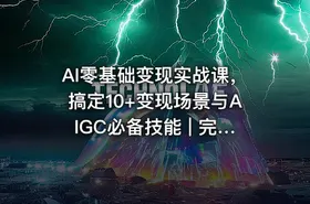 AI零基础变现实战课，搞定10+变现场景与AIGC必备技能 | 完结