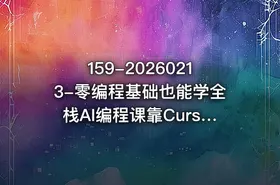 159-20260213-零编程基础也能学全栈AI编程课靠Cursor AI快速搞出网页和手机APP更多资源 - getfromcode