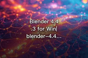 Blender 4.4.3 for Win|blender-4.4.3-windows-x64 - getfromcode