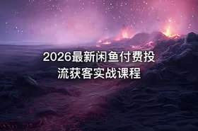 2026最新闲鱼付费投流获客实战课程 - getfromcode