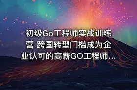初级Go工程师实战训练营 跨国转型门槛成为企业认可的高薪GO工程师|极客