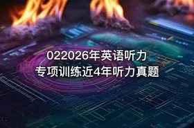 022026年英语听力专项训练近4年听力真题