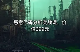 恶意代码分析实战课，价值399元