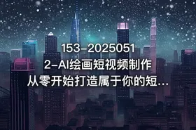 153-20250512-AI绘画短视频制作从零开始打造属于你的短视频账号 - getfromcode