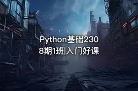 Python基础2308期1班|入门好课 - getfromcode