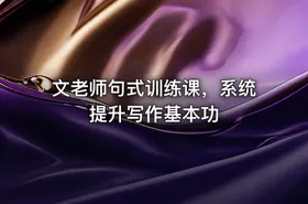文老师句式训练课，系统提升写作基本功 - getfromcode