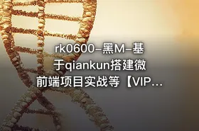 黑M-基于qiankun搭建微前端项目实战等【VIP】