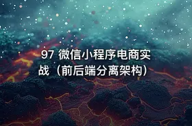 97 微信小程序电商实战（前后端分离架构）