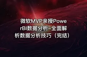 微软MVP亲授PowerBI数据分析-全面解析数据分析技巧（完结）