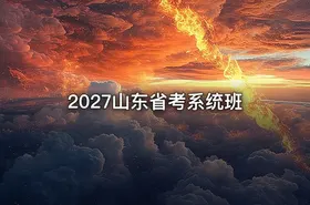 2027山东省考系统班 - getfromcode