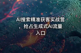 AI搜索精准获客实战营 ，抢占生成式AI流量入口