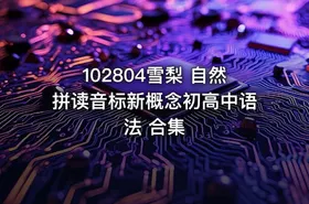 102804雪梨 自然拼读音标新概念初高中语法 合集 - getfromcode