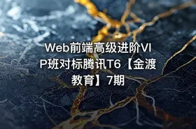 Web前端高级进阶VIP班对标腾讯T6【金渡教育】7期