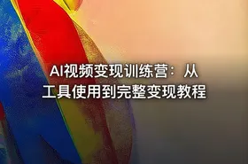 AI视频变现训练营：从工具使用到完整变现教程