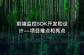 前端监控SDK开发和设计--项目难点和亮点