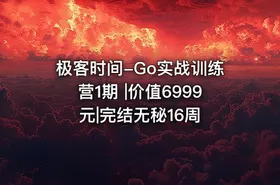 极客时间-Go实战训练营1期 |价值6999元|完结无秘16周 - getfromcode