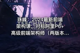 珠峰：2024最新前端架构课，对标阿里P6+高级前端架构师（两版本共700+GB）