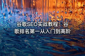 谷歌SEO实战教程：谷歌排名第一从入门到高阶