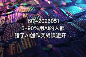 197-20260515-90%用AI的人都错了AI创作实战课避开误区玩转Prompt与AI动画轻松做出高质量AI作品更多资源 - getfromcode