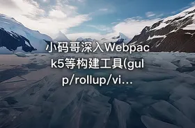 小码哥深入Webpack5等构建工具(gulp/rollup/vite)|完结无秘