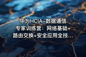 华为HCIA-数据通信专家训练营：网络基础+路由交换+安全应用全技能图谱与实践