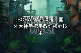 SORA2精品课程，国外大神手把手教你核心技术