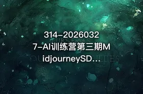 314-20260327-AI训练营第三期MidjourneySDPS全流程AI与商业摄影后期落地实战案例更多资源 - getfromcode