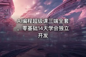AI编程超级课三端全套，零基础14天学会独立开发 - getfromcode