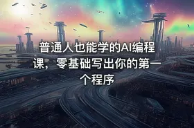 普通人也能学的AI编程课，零基础写出你的第一个程序 - getfromcode