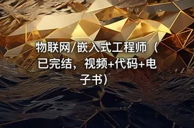 物联网/嵌入式工程师（已完结，视频+代码+电子书）