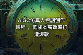 AIGC仿真人短剧创作课程 ，低成本高效率打造爆款 - getfromcode