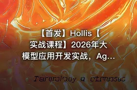 【首发】Hollis【实战课程】2026年大模型应用开发实战，Agent+MCP+RAG+Skill+SpringAI