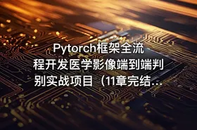 Pytorch框架全流程开发医学影像端到端判别实战项目（11章完结）