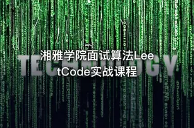 湘雅学院面试算法LeetCode实战课程