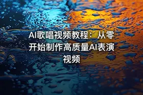 AI歌唱视频教程：从零开始制作高质量AI表演视频