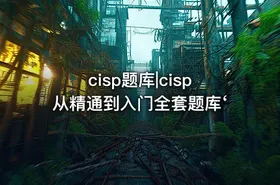 cisp题库|cisp从精通到入门全套题库‘