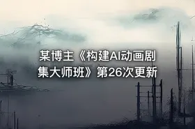 某博主《构建AI动画剧集大师班》第26次更新